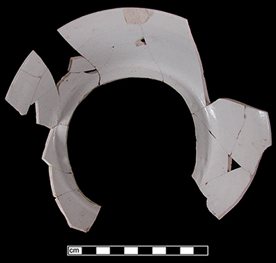 Patty pan with incised decoration from 18CV60 - top view.